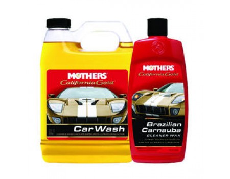 COMBO- Mothers California Gold Car Wash+ Brazilian Cleaner/Wax Liquid