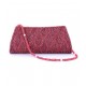  Maroon Beads Clutch Bag